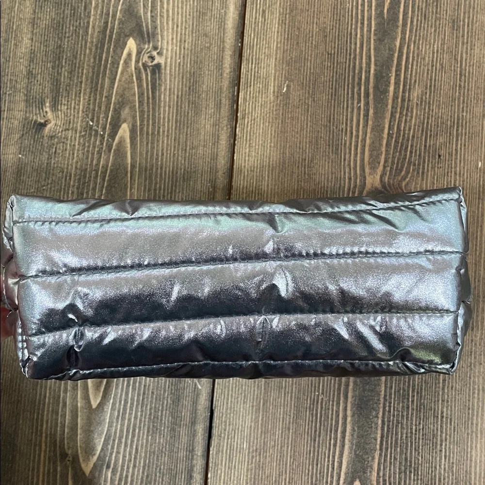 Metallic Puffer Cosmetic Bag